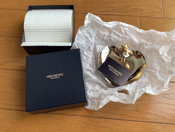 のぼ様　MIKIMOTO　置き物 Vintage MIKIMOTO Jewelry Dish With Genuin Pearl, 9.5 X 6 X 2.5 Cm