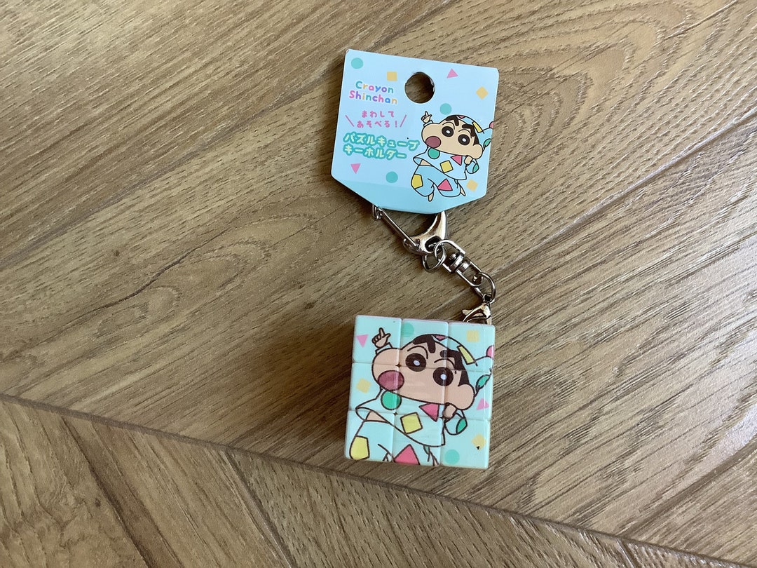 Crayon Key Rings CRAYON SHINCHAN Rubik's Cube Keychain, Key Ring - Etsy
