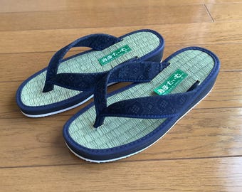 Tatami Stroh Flipper Sandalen, Größe M (ca, 25 cm), Made in Japan
