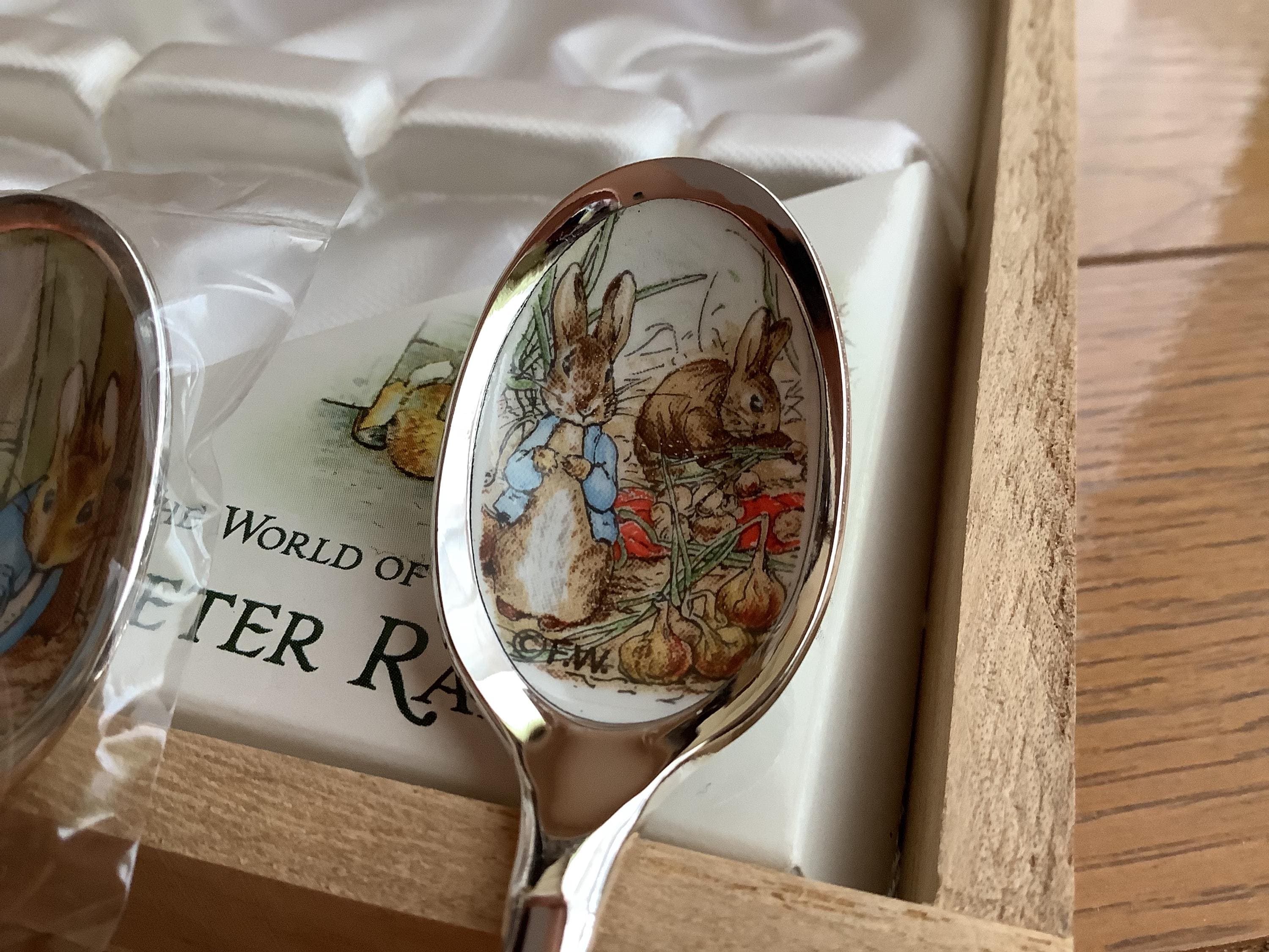 Peter Rabbit Tea Spoon Set, Cutlery, Set of 5, Vintage New - Etsy