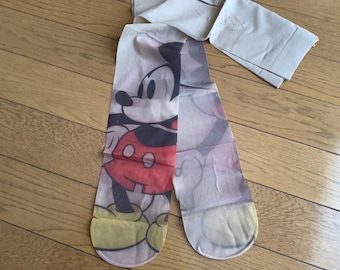 Medias vintage de Mickey Mouse, medias transparentes, Disney, hechas en Japón
