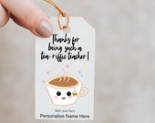 Printable Punny Personalisable Teacher Appreciation Gift Tag Templates