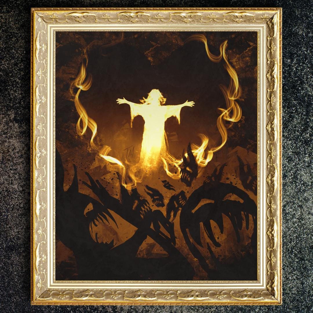 And the Darkness Did Not Comprehend It: Original Christian Art Painting ...