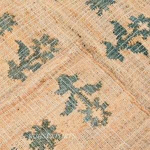 Indischer Handgefertigter Baumwoll-Juteteppich Jede Farbe Muster Teppich Vintage Juteteppich Natürlicher Fransen Juteteppich Benutzerdefinierter Baumwollteppich für Wohnzimmerteppich