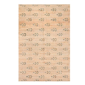 Natural Jute Rug Geometric Abstract Bohemian Rug Home Decor Jute Area Rug Modern Cotton Hemp Rug, Kilim Rug Customize Available
