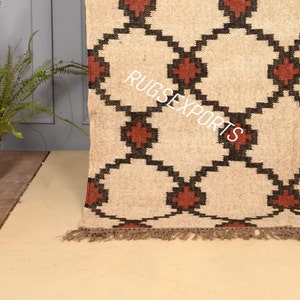 4x6, 8x10, 9x12 Ft Wool Jute Kilim Rug-Handwoven-Wool Jute Rug Handmade-Kilim Dhurrie Rug-Navajo Kilim Rug-Traditional Indian