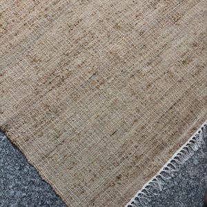 150x200 Handgefertigt Flachgewebe Weiß Beige Teppich Natürliche Jute Blume Baumwolle Hanf Teppich Große Bodenfläche Kilim Dhurrie Teppich Home Living Dekorative