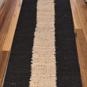 2x5,2x6,2x10,2x20 Ft Striped Handmade Tufted Hemp Area Rug Hemp Jute Runner Rug hand loomed Rug