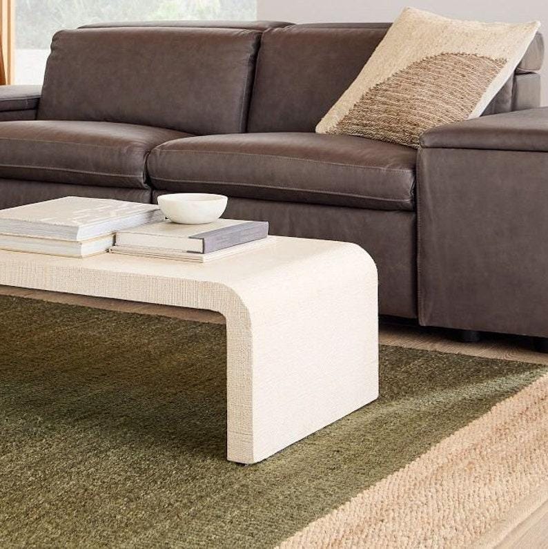 Large Juste Rug 9x12 Handmade Green With Natural Hemp Jute Rungs-extra Large Jute Rugs ...