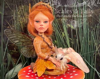 OOAK Mixed Media Sculpture Titled "Muriel & Idla"