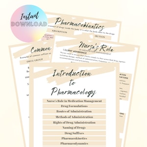 Introduction to Pharmacology, pharmacology notes, pharmacology guide, nursing review notes, nursing study notes, nursing study guide