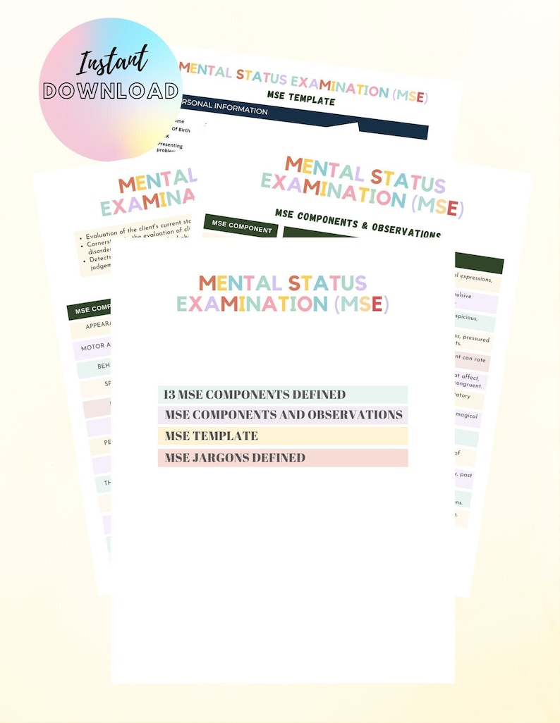 Mental State Examination, Mental Health Nursing, Psych Nursing ...
