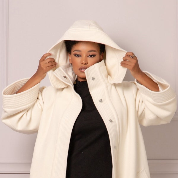 UPGRADE Option de capuche personnalisée pour votre manteau AtelierAstraea, capuche de manteau, capuche détachable, capuche avec boutons, manteau à capuchon d’hiver, capuche longue