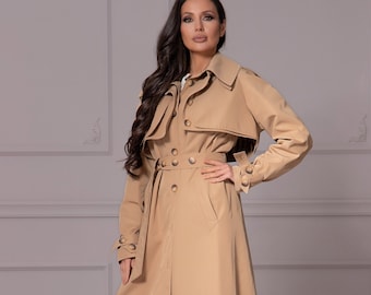 ジャケット・アウター sheer dress trench coat - beige il_340x270.4806284202_4j6y.jpg