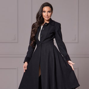 Circle Skirt Coat Etsy