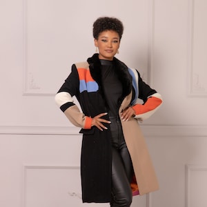 Celine colorblock coat sale
