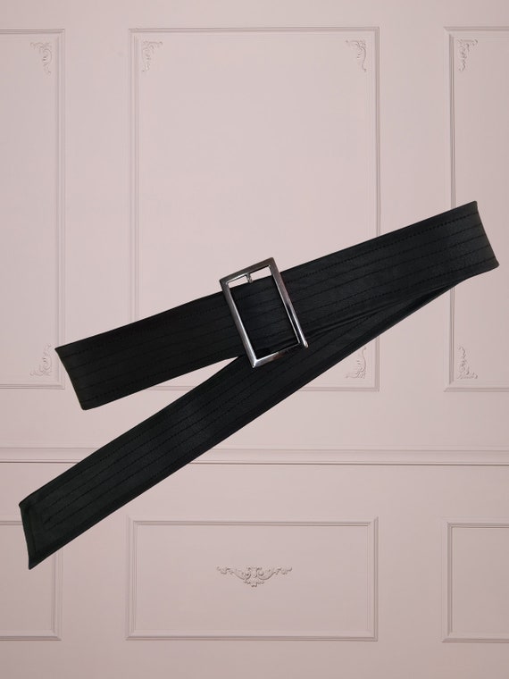 Eco Leather Belt with Buckle, Trench Coat Replacement Belt, Self Tie Coat Belt, Winter Accessories Women, Long Black Jacket Tie Belt