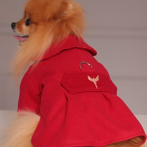 Pet Outfit Jacket for Winter, Corgi Dogs Clothes, Yorkie Dress Coat, Dog Coat with Sleeves, Small Dog Jacket, Dog Apparel, Warm Puppy Coat