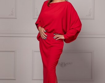 Robe De Dame Cramoisie, Robe De Princesse En Brocart Rouge Avec Manches Bouffantes Et Longue Traîne, Robe Fantaisie, Robe De Princesse Gothique - France