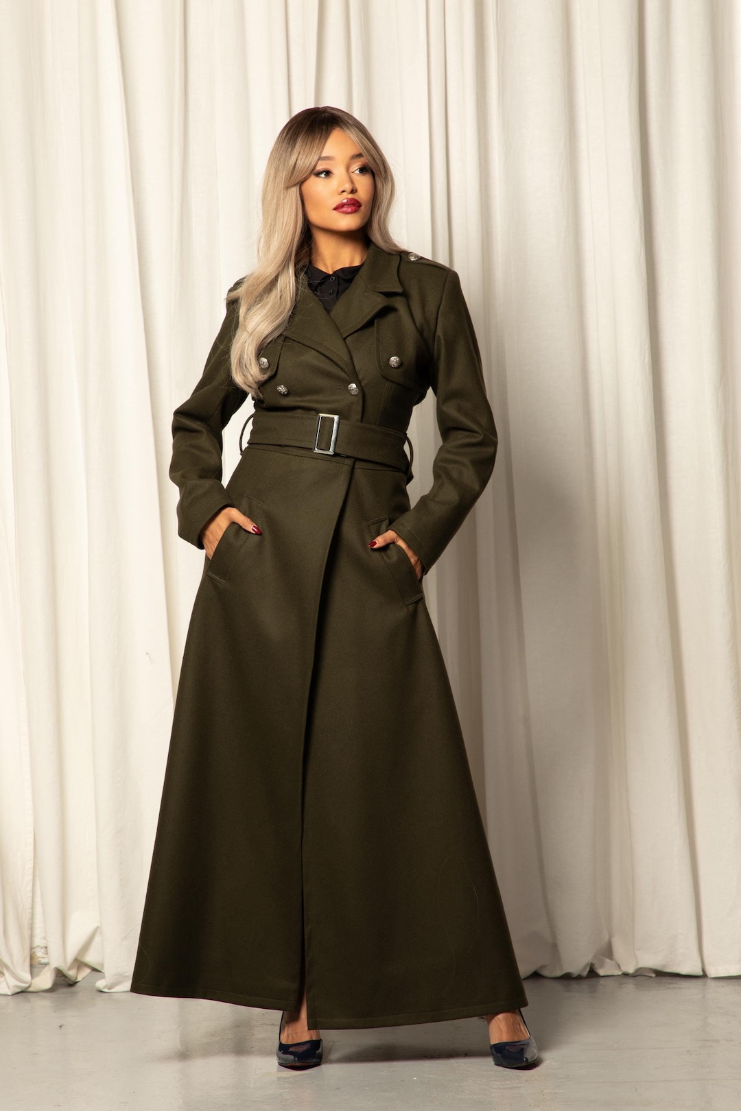 ★ Hamilton Wool  Dress Coat moca ☆ Hamilton Wool River Dress Coat moca