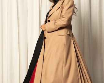 Wool Petite Coat, Floor Length Coat, Princess Coat, Womens Clothing, Coats And Jackets, Custom Size Coat, Personalized Clothing, Plus Size