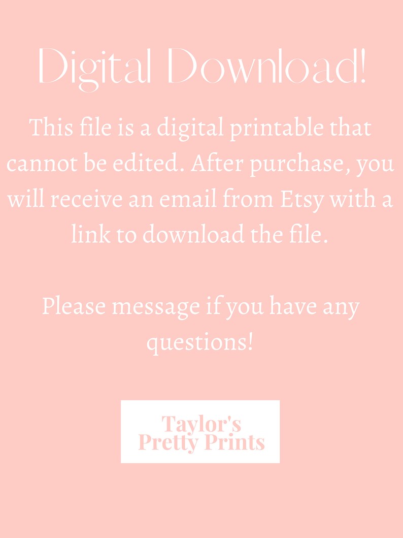 M-F Blank Weekly Printable Calendar - Etsy