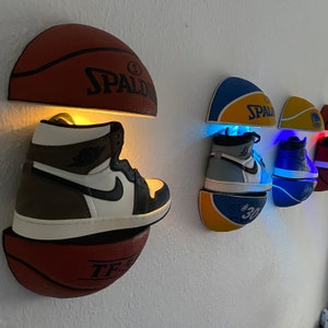 LED basketball shelf - AVAILABLE IMMEDIATELY - Shipping within 3 days - Jordan, nba, lighting, gift, Christmas, decoration children's room