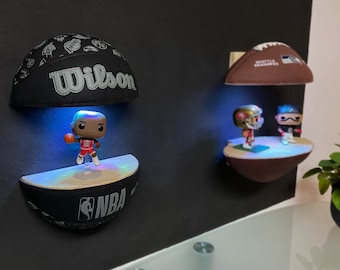 LED Regal Basketball NBA Wilson Teams, Sneaker, Celtics, Schuhregal, floating shelf, Beleuchtung, Männerhöhle, Jordan, LeBron, Geschenkidee