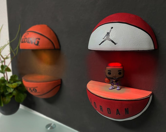 LED Étagère Basketball Jordan NBA Étagère À Chaussures Lakers Nets