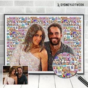 Photo Collage from your Photos, Custom Mosaic Photo Print, Personalized Mosaic, Photo Collage, Anniversary Gifts Birthday Gifts Couple Gifts