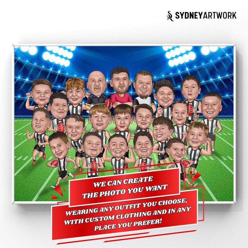 Afl Caricature - Etsy Australia
