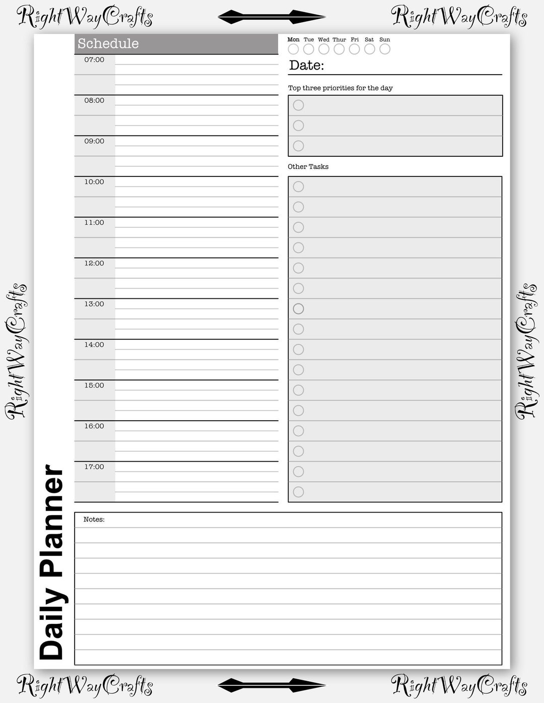 Remarkable 1 & 2 Template Daily Planner digital Download - Etsy