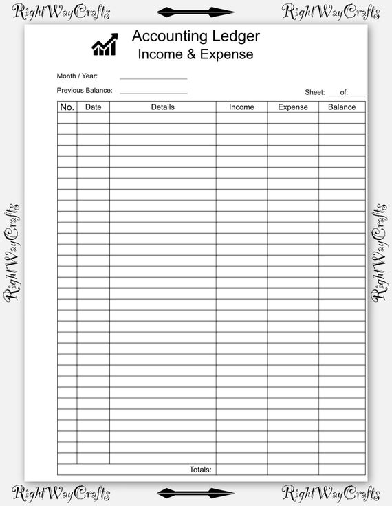 Remarkable 1 & 2 Template Income and Expense Ledger digital - Etsy