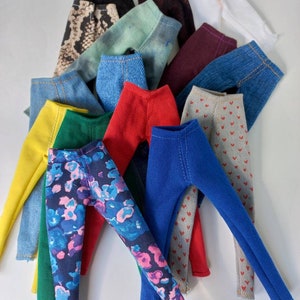2 piezas Jeans, pantalones de mezclilla para muñecas 1/6 de miniminici