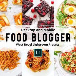 4 Professional Food Blogger Presets, Lightroom Mobile and Desktop, Bright Foodie Filter, Tasty Food, Chef Kitchen Restaurant, Food blogger