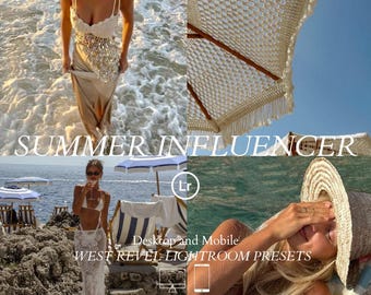 Summer Preset - 13 AMAZING Lightroom Mobile Desktop Presets, Aesthetic Presets, Instagram Filter, Bright Travel Summer Blogger Presets