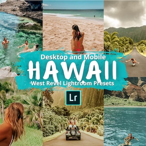 Hawaii Summer Vibes Preset for Lightroom Mobile, Aesthetic Photo Editing Filter For Summer, Spring Preset, Influencer Tropical Preset