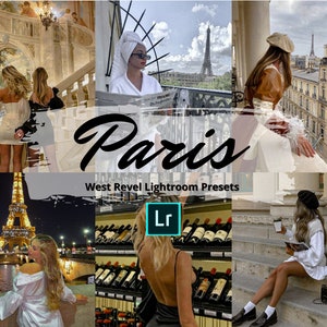 Paris Summer Lightroom Mobile Presets, Aesthetic Photo Editing Filter For Summer, Blogger Presets, European Presets, Fashion Influencer