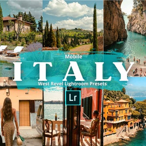 Italy Mobile Lightroom Presets, Europe Presets, Aesthetic Photo Editing Filter For Summer, Influencer Italy Preset, Travel Blogger Presets