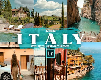 Italy Mobile Lightroom Presets, Europe Presets, Aesthetic Photo Editing Filter For Summer, Influencer Italy Preset, Travel Blogger Presets