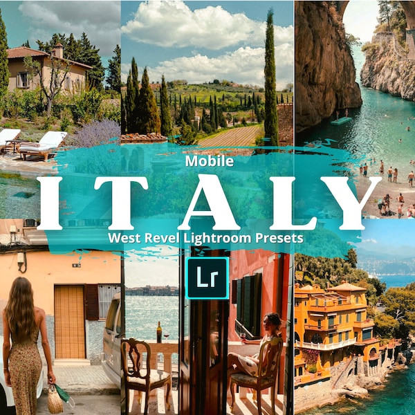 Italy Mobile Lightroom Presets, Europe Presets, Aesthetic Photo Editing Filter For Summer, Influencer Italy Preset, Travel Blogger Presets