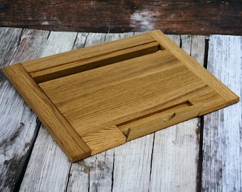 Laptop stand, Stand for macbook, Accessory for your laptop made of oak, Wood laptop stand, Unique gift for boyfriend, Macbook accessories