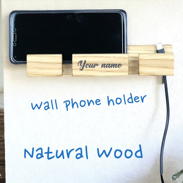 Wall Mounted Cell Phone Holder Etsy