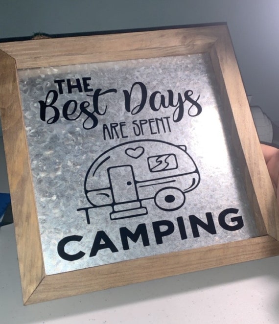 Camping Decal the Best Days Are Spent Camping Vinyl Sticker 