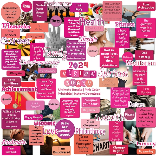 Vision Board Kit Kid Girls Etsy