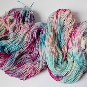 Ice Dyed 100% Merino wool yarn