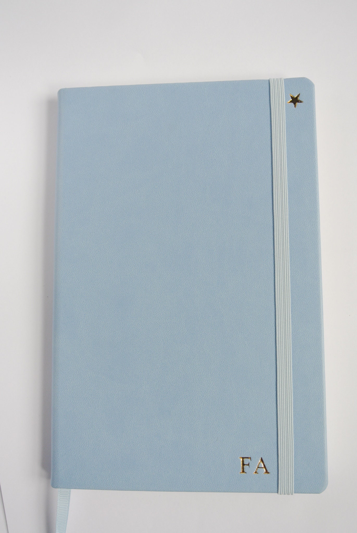 Light Blue Personalised Notebook Etsy