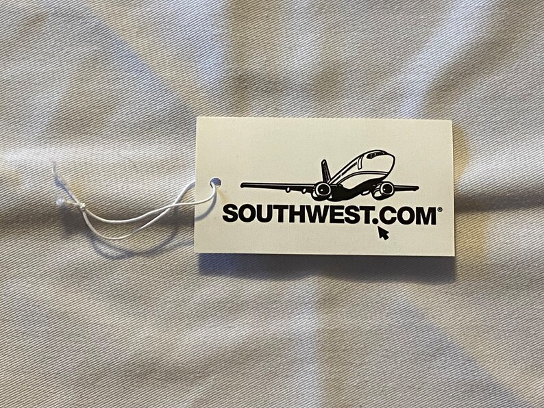 Vintage Southwest Airlines Luggage Tag Etsy