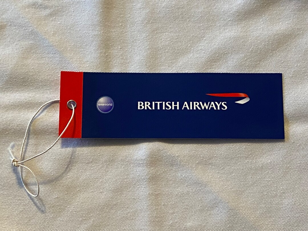 Vintage British Airways Luggage Tag - Etsy