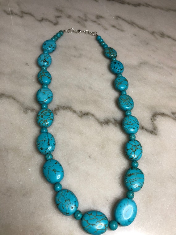 Handmade sale turquoise necklace